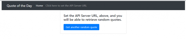 Figure 3: Quote of the Day web app
