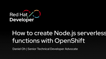 How to create Node.js serverless functions with OpenShift